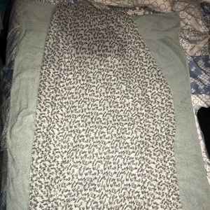 zebra print maxi skirt